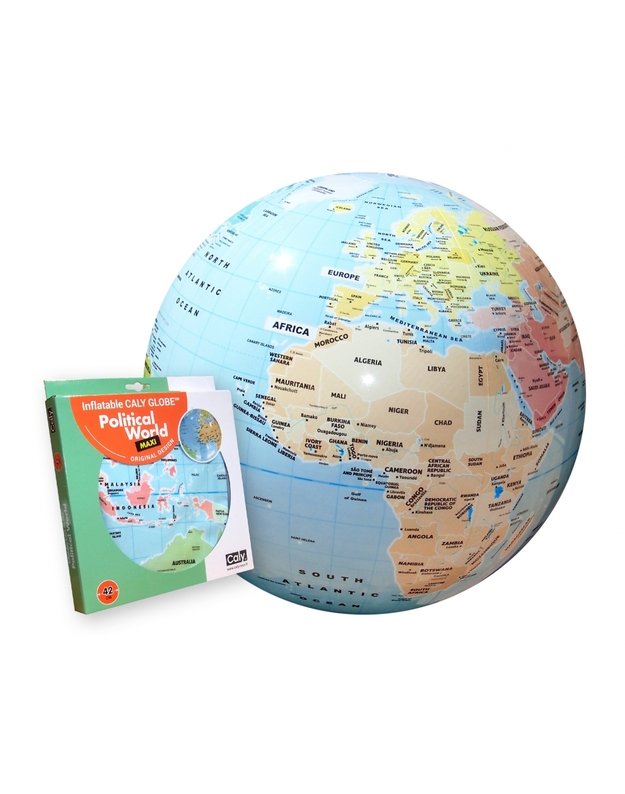 CALY Pripučiamas gaublys-kamuolys „Pasaulis“, 42 cm