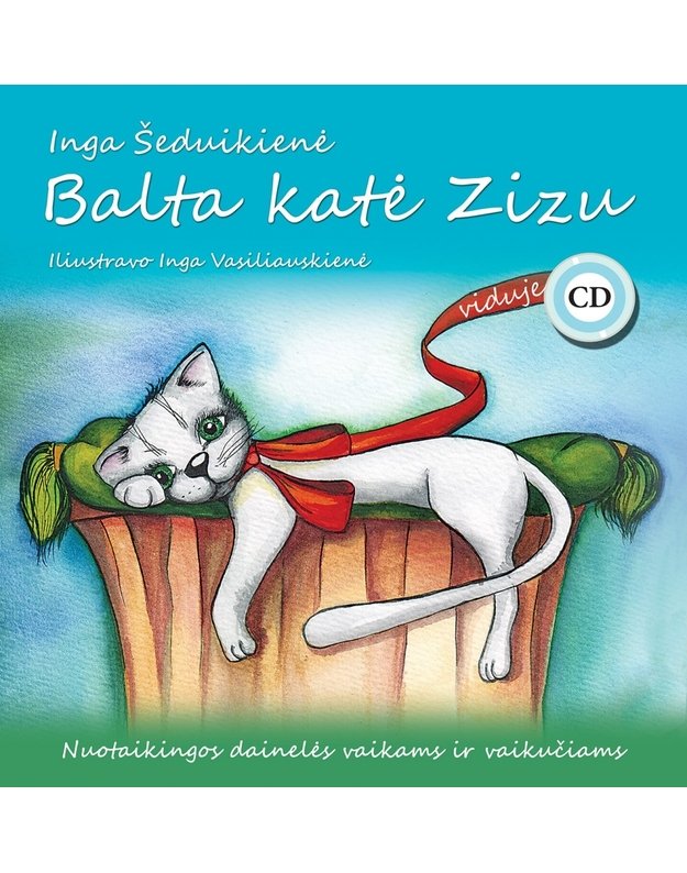Dainų knygelė su CD, Balta katė Zizu