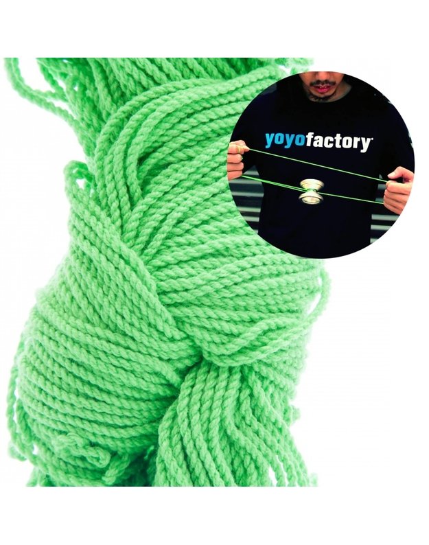 YoYo žaislo virvelė, žalios spalvos
